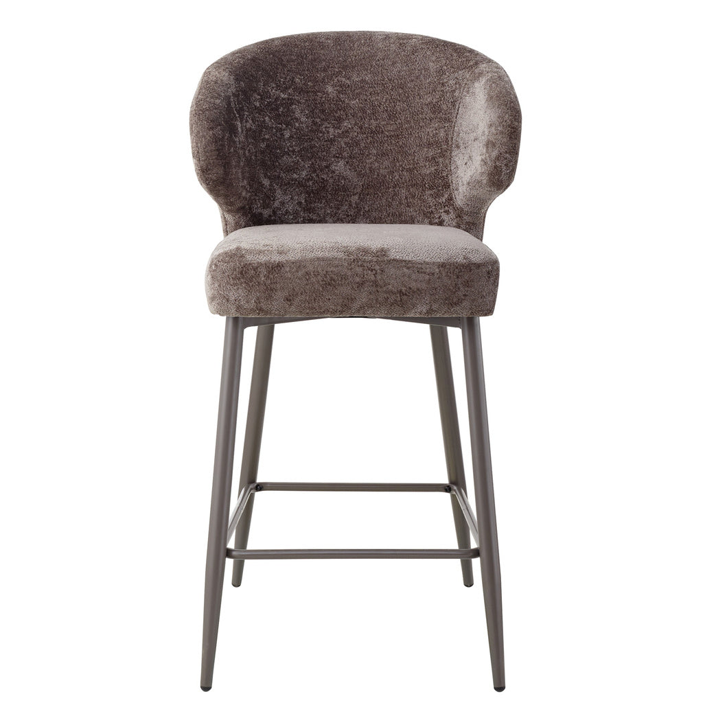 Ares Mocca bar chair aphrodite 7 clay leg (set van 2) - depauwwonen