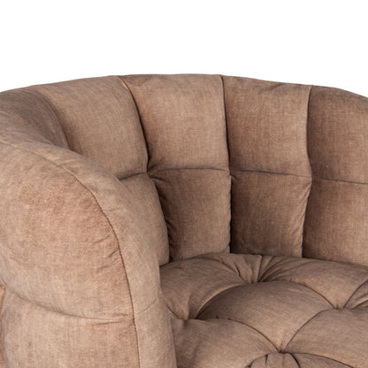 Pluizige roze fauteuil vogue 3 antilope gouden onderstel - depauwwonen