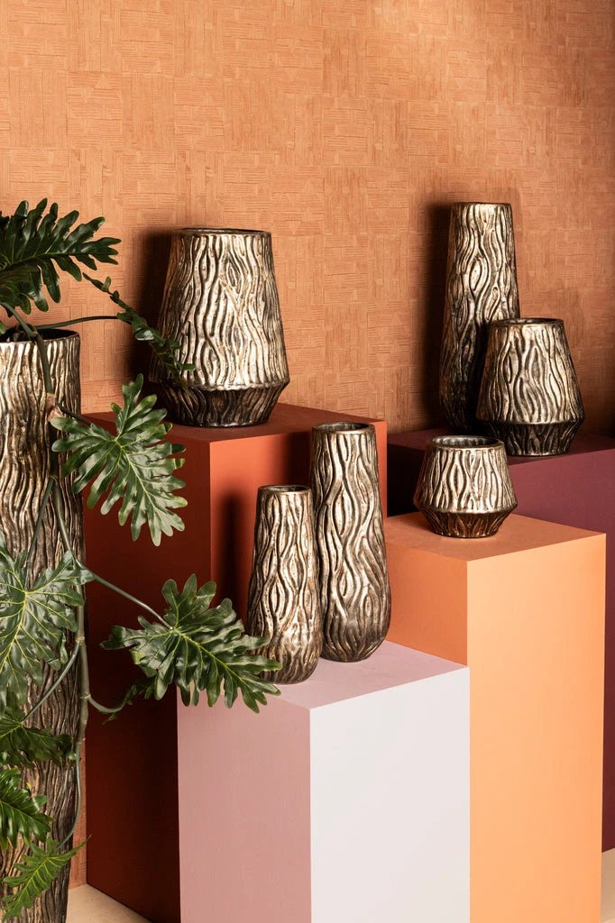 Deandra Pot Zilver Hoog L by PTMD