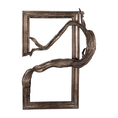 Heleena Black aluminium wandpaneel rechthoek by PTMD