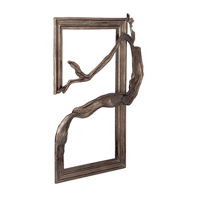 Heleena Black aluminium wandpaneel rechthoek by PTMD