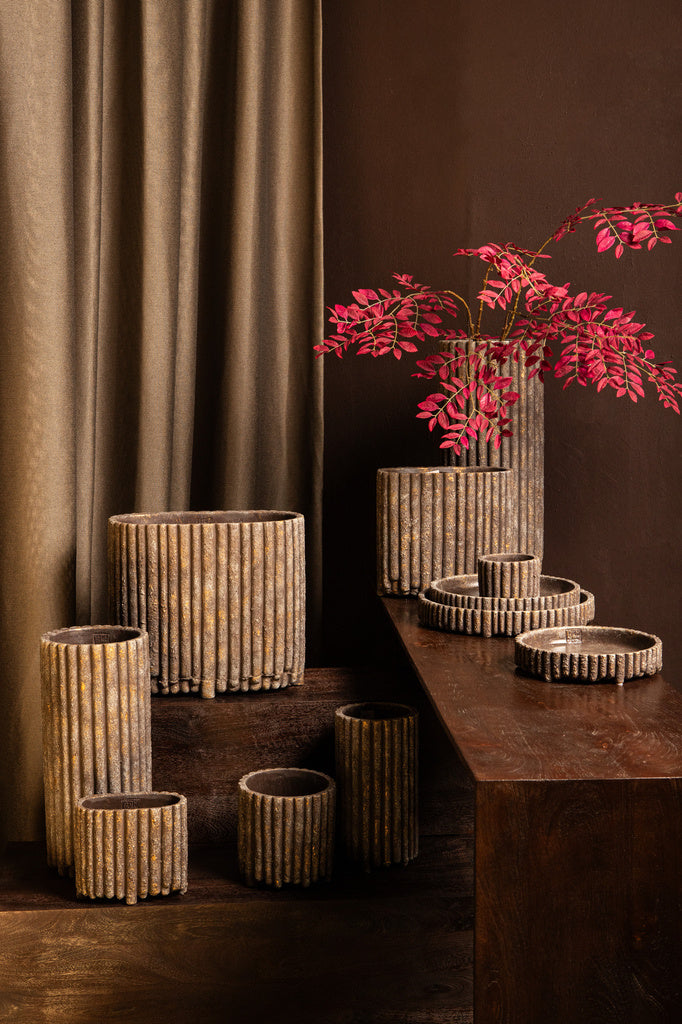 Morganne Cementen Pot Bruin - depauwwonen