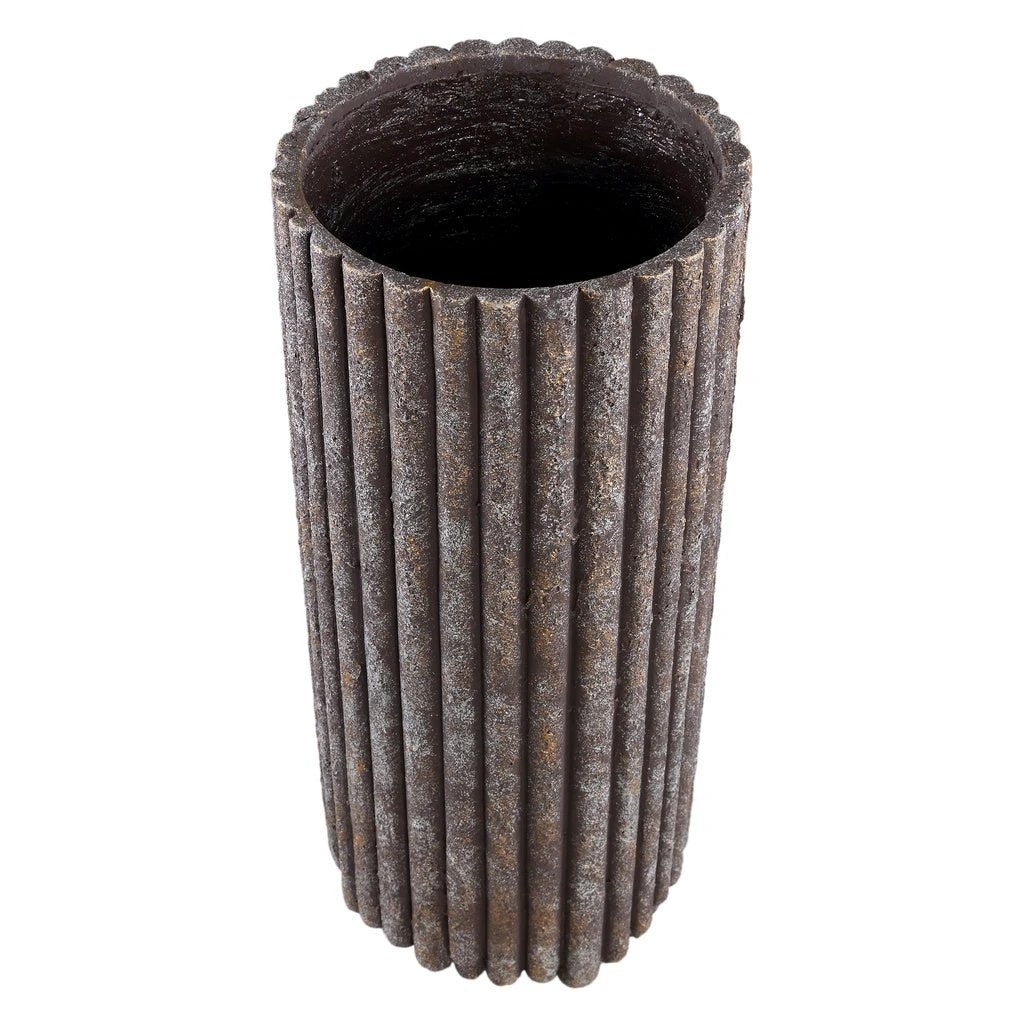 Morganne Cementen Pot Bruin by PTMD