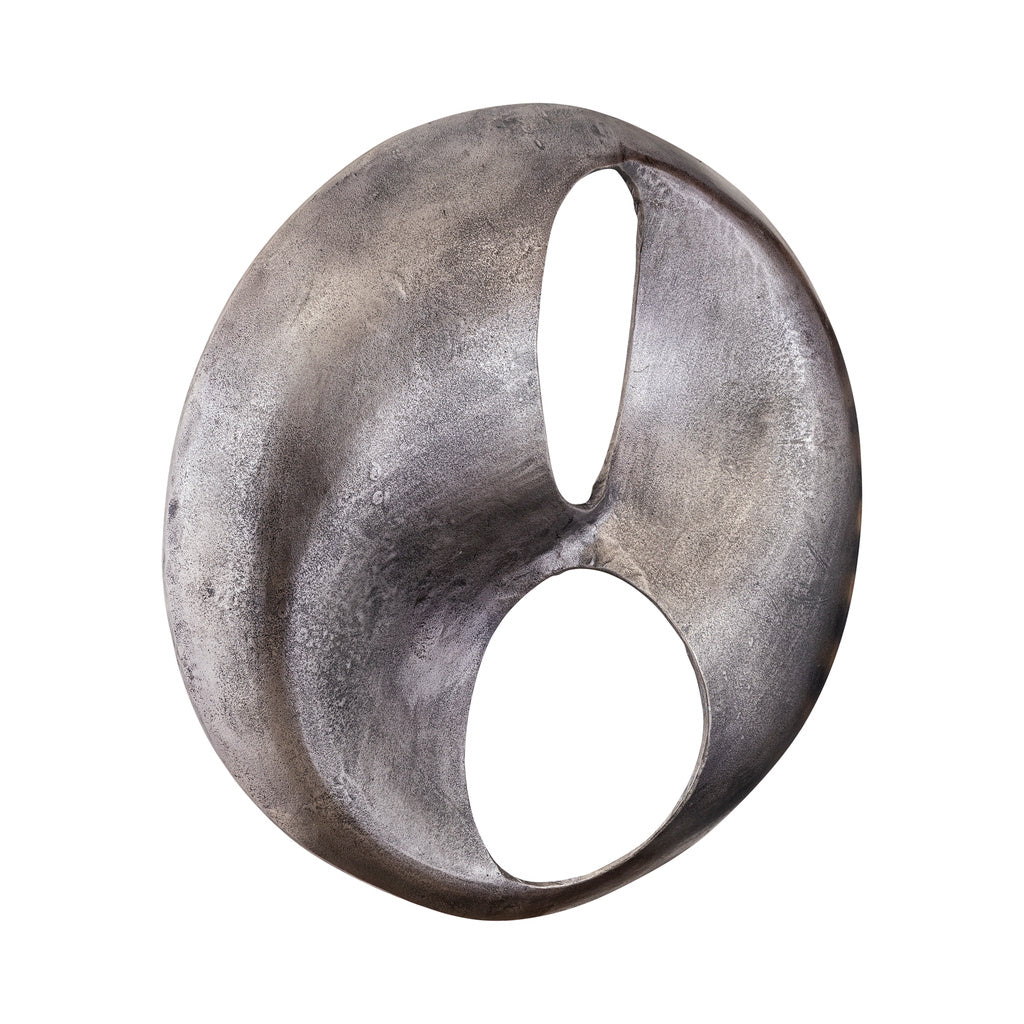 Deuie Nikkel gegoten aluminium wandpaneel afgerond groot. - depauwwonen