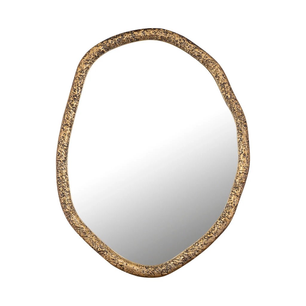 Paislie Brass spiegel rond by PTMD