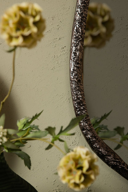 Paislie Nickel spiegel rond - depauwwonen