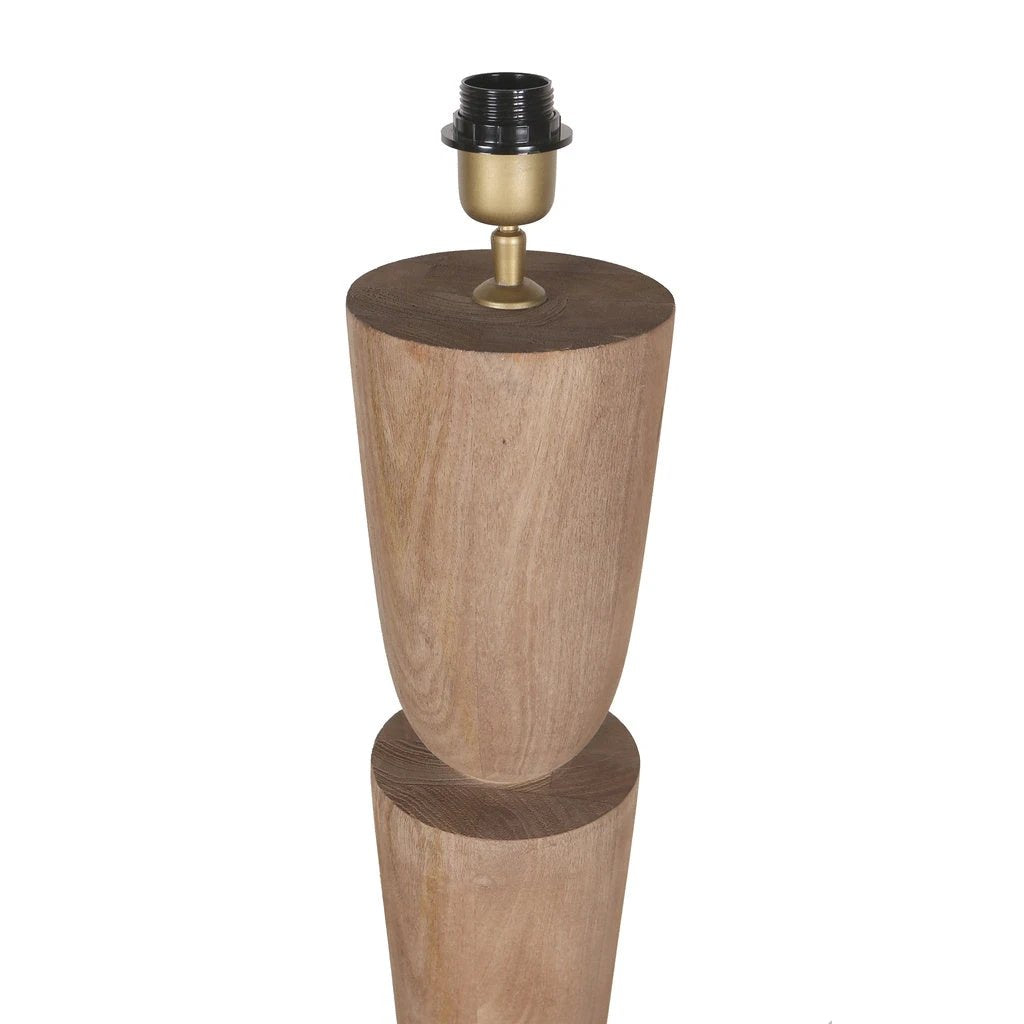 Lorinne Natuurlijke mangohouten vloerlampvoet by PTMD