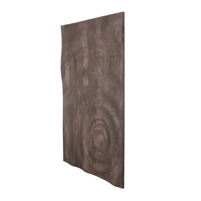 Mattin Brown mangohouten cirkel wandpaneel rechthoekig by PTMD