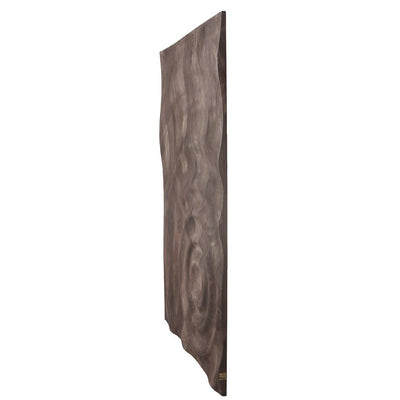 Mattin Brown mangohouten cirkel wandpaneel rechthoekig by PTMD