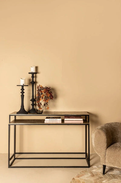 Wandtafel Kae Goud Zwart - set van 2 by PTMD