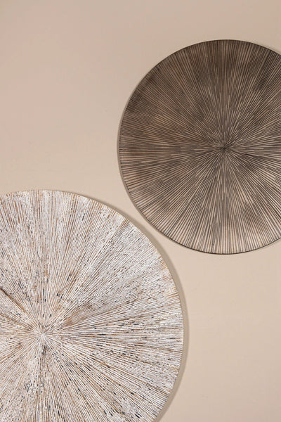 Zapp wit geribbeld wandpaneel rond - L by PTMD