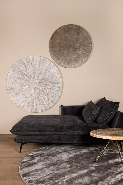 Zapp wit geribbeld wandpaneel rond - L - depauwwonen