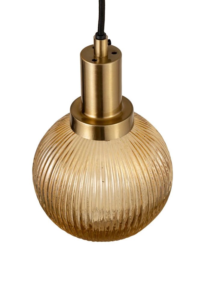 Juliet Amber glazen hanglamp 8 stuks swirl by PTMD