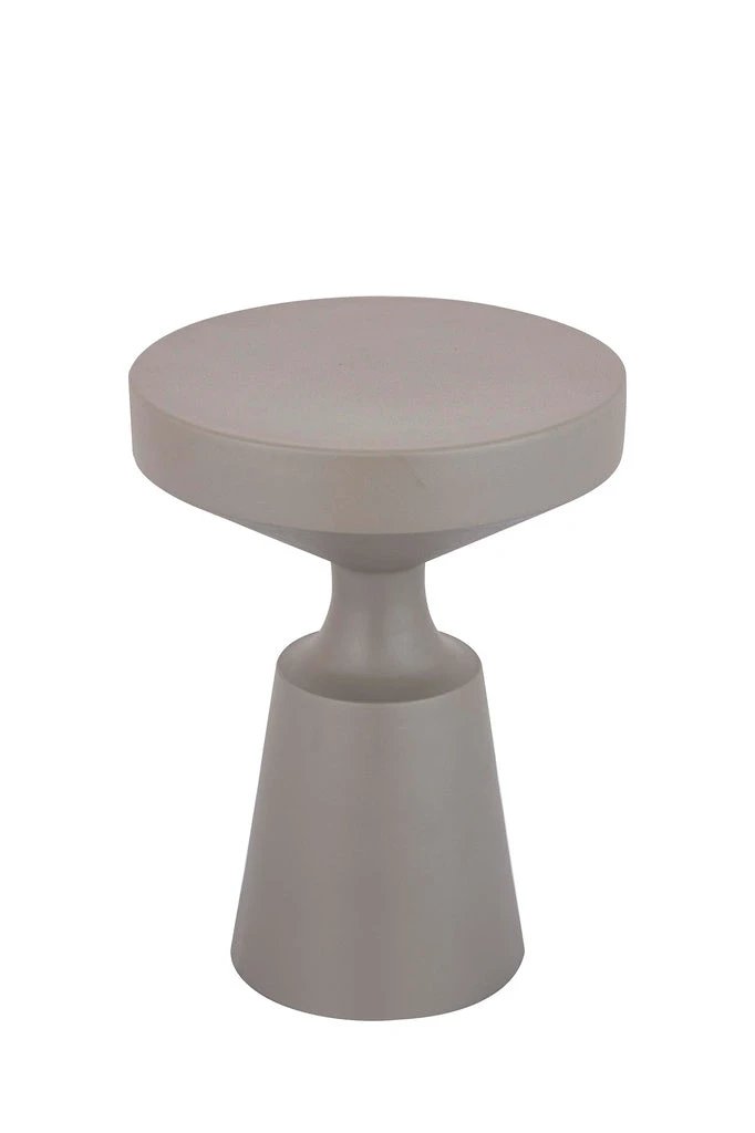 Danillios Olive green iron sidetable round by PTMD