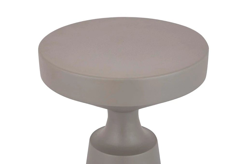 Danillios Olive green iron sidetable round by PTMD