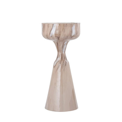 Maran Cream shiny iron sidetable round S by PTMD