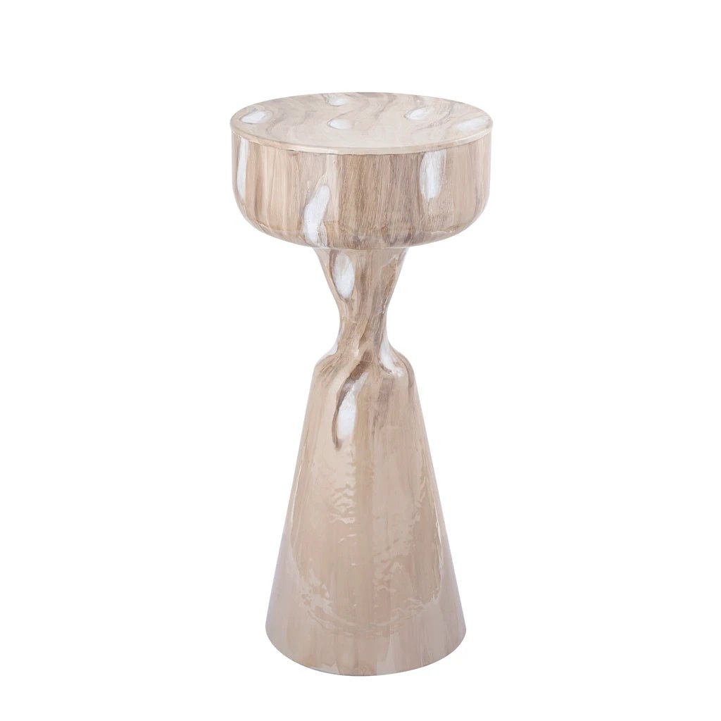 Maran Cream shiny ironsidetable round L by PTMD