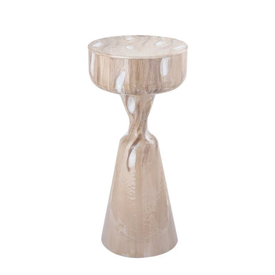 Maran Cream shiny ironsidetable round L by PTMD