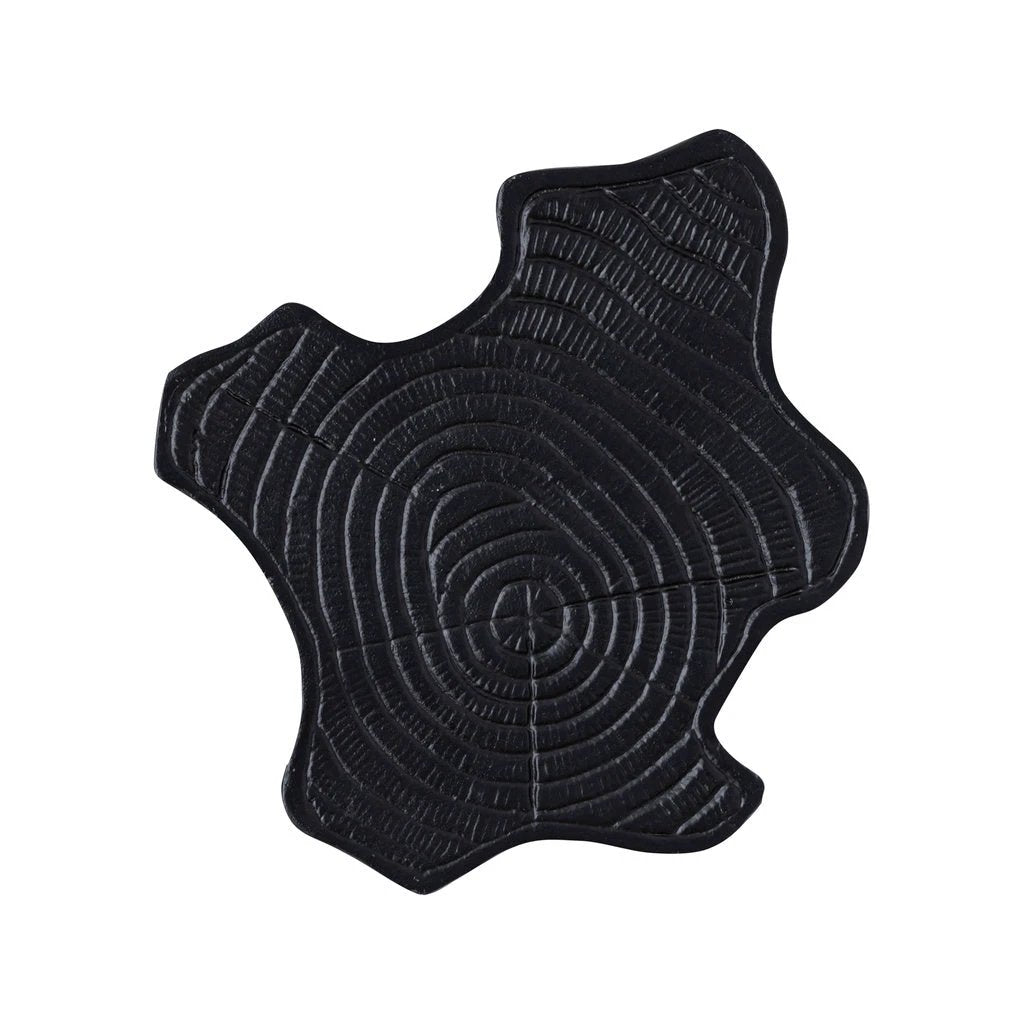 Fennah Black matt alu sidetable tree wood shape L by PTMD