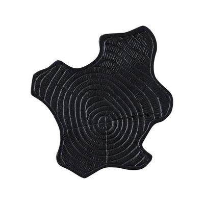 Fennah Black matt alu sidetable tree wood shape L by PTMD