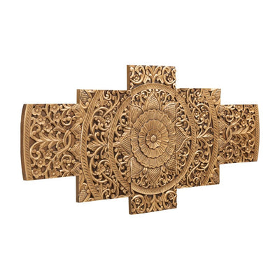 Sharlene Gold MDF antiek gesneden wandpaneel 5 stuks by PTMD