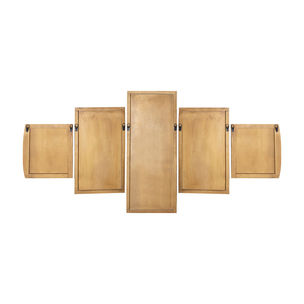 Sharlene Gold MDF antiek gesneden wandpaneel 5 stuks - depauwwonen
