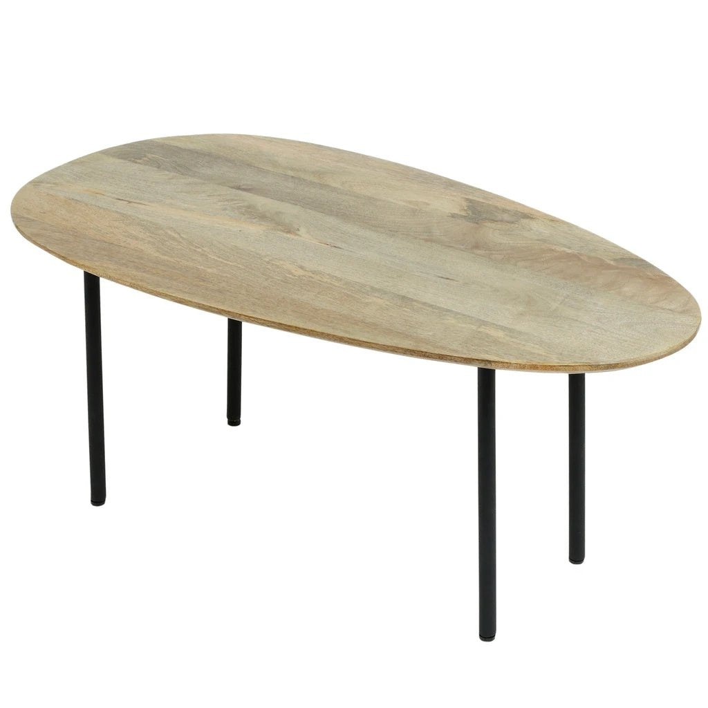 Oxil Groene houten bijzettafel eieren hape top SV2 by PTMD