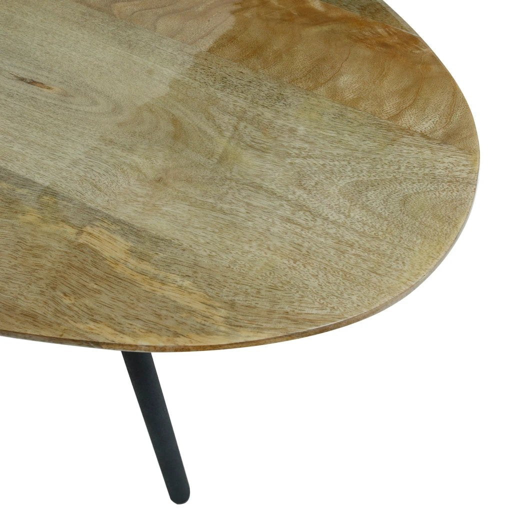 Oxil Groene houten bijzettafel eieren hape top SV2 by PTMD