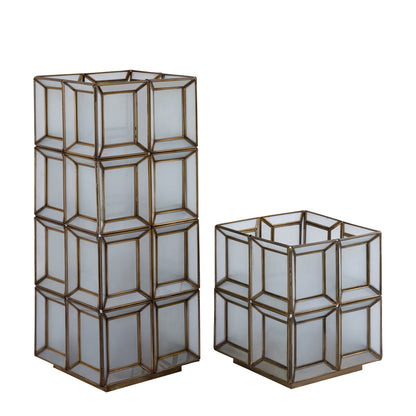 Layra Wit melkglas tafellamp antiek hoog - depauwwonen