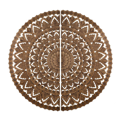 Willian Brown wandpaneel in 2 helften by PTMD