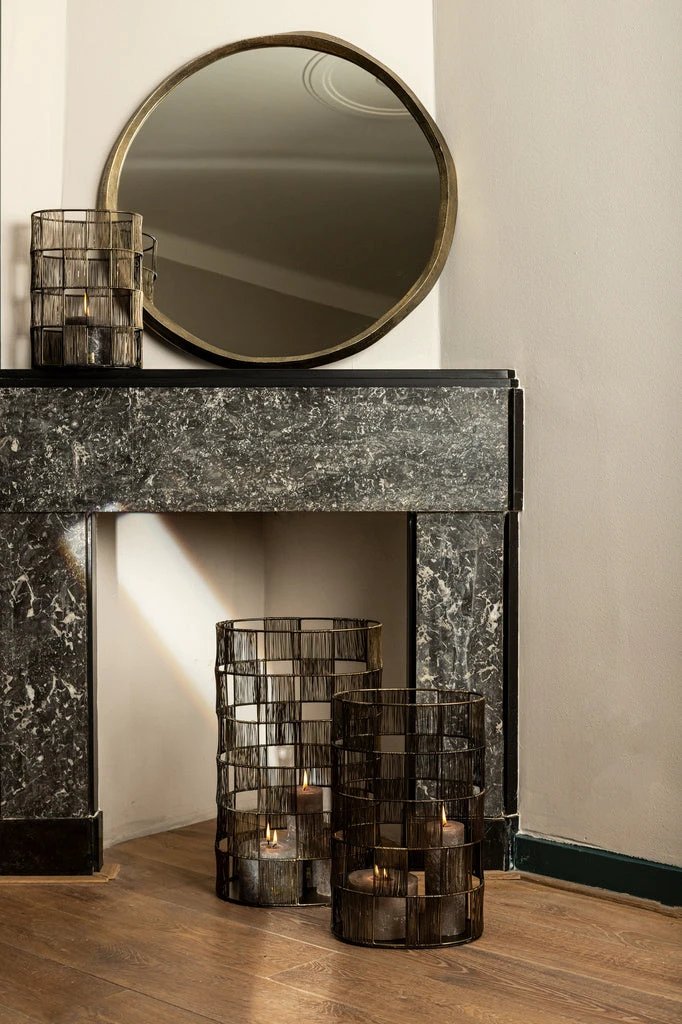 Limera Brass ronde spiegel S by PTMD