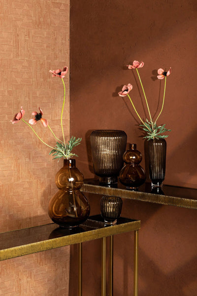 Thari Gold alu bijzettafel met glazen blad SV2 by PTMD