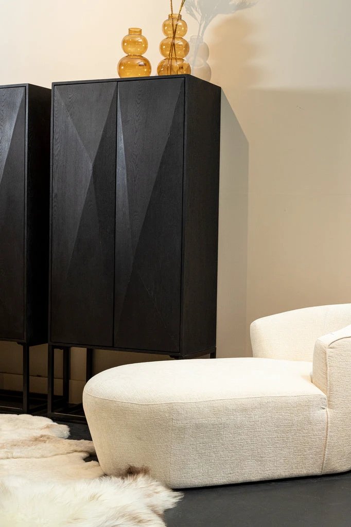 Onyx kast zwart 2 deuren by PTMD