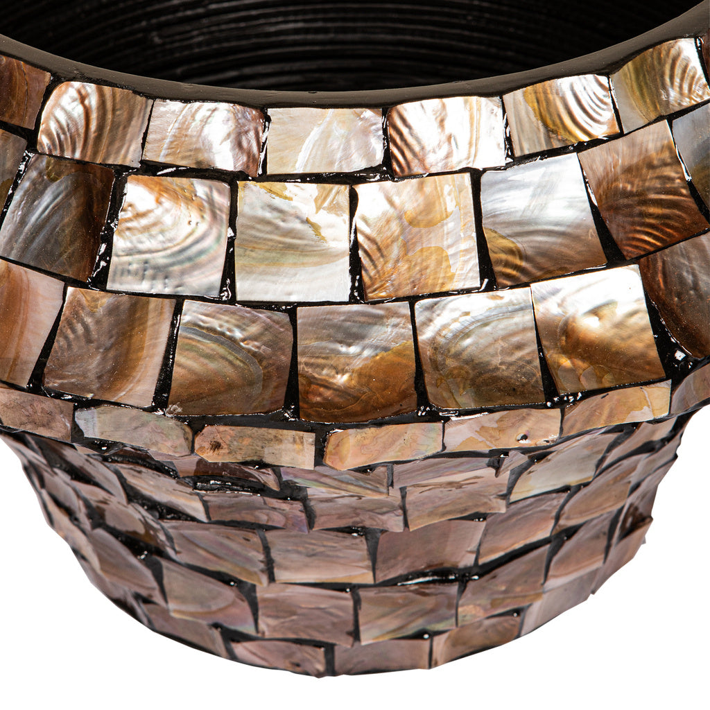 Daven Bronzen poly shell pot rond laag M - depauwwonen