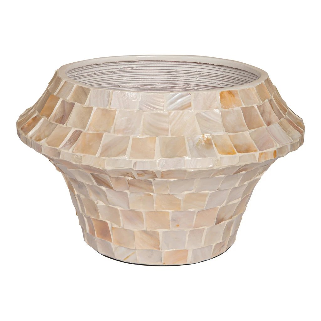 Daven Cream poly shell pot rond laag M by PTMD