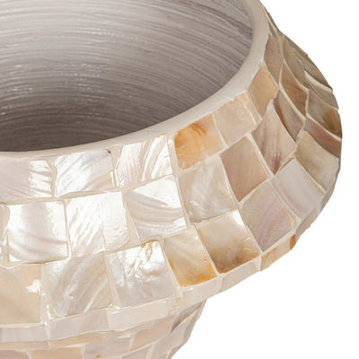 Daven Cream poly shell pot rond laag M by PTMD