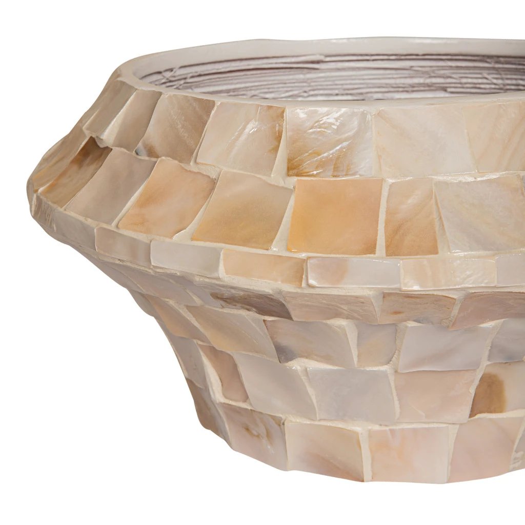 Daven Cream poly shell pot rond laag S by PTMD