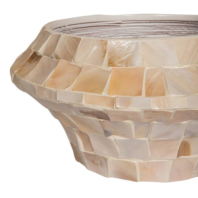 Daven Cream poly shell pot rond laag S by PTMD