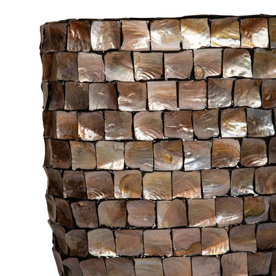 Daven Bronzen poly shell pot ovaal hoog L by PTMD