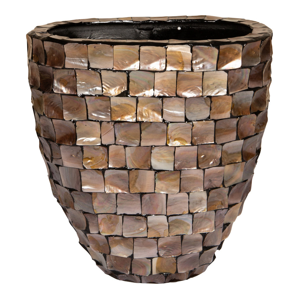 Daven Bronzen poly shell pot ovaal hoog S - depauwwonen