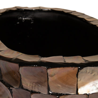 Daven Bronzen poly shell pot ovaal hoog S - depauwwonen