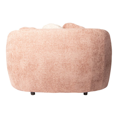 Aphrodite Pink loveseat legacy 14 flamingo fabric - depauwwonen