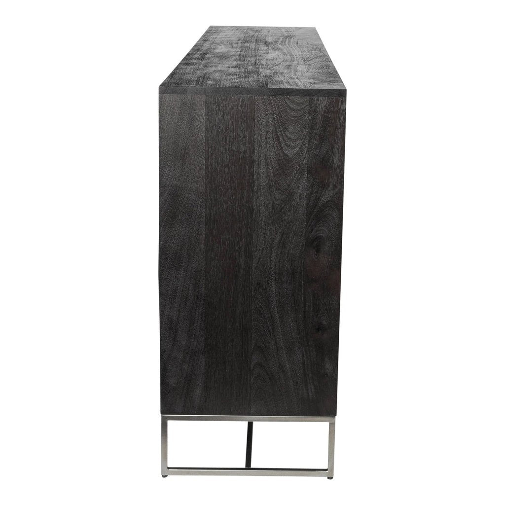 Onyx dressoir 4 deuren Zwart/Zwart by PTMD