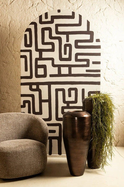 Bloempot Micheal Copper 35x35x85 cm by PTMD