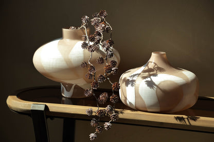 Nuhin Vaas Creme/Wit Klein - depauwwonen