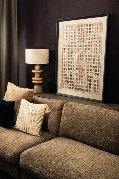 Carmell Cream ingelijst wandpaneel - depauwwonen