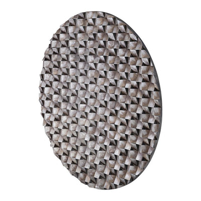 Zoaya Bronzen MDF houten wandpaneel 3D kubussen rond L by PTMD