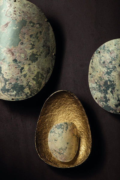 Kip Natuurstenen wandlamp klein by PTMD