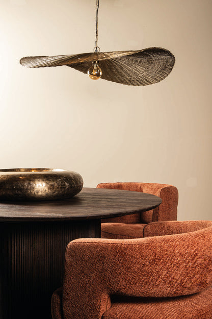 Shauney Gold ijzeren golvende hanglamp rond L - depauwwonen