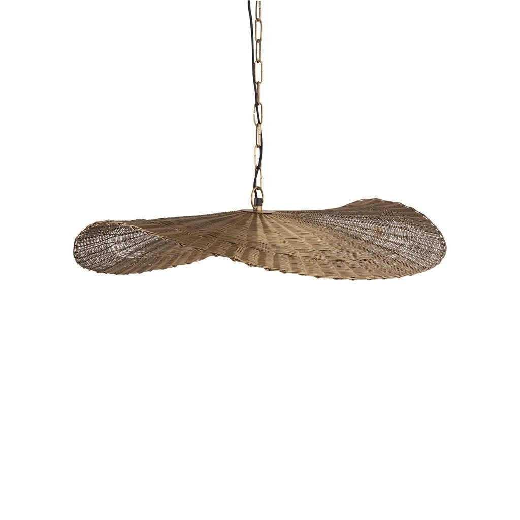 Shauney Gold ijzeren golvende hanglamp rond S by PTMD